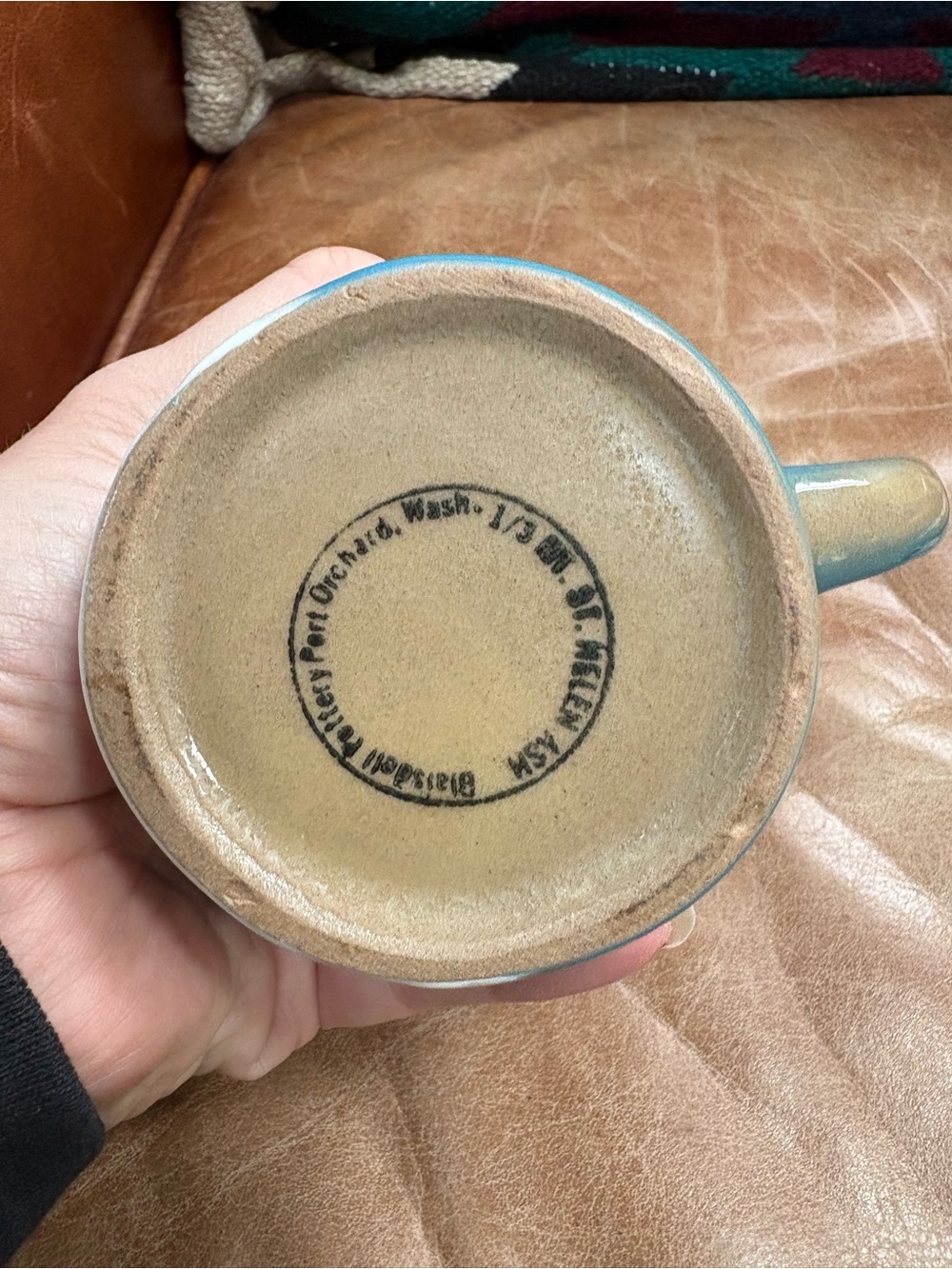 Vintage Blaisdell Pottery WA Volcano Ash Coffee Mug - Picture 7 of 10